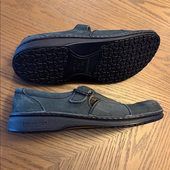 Birkenstock Flats Size 40 Blue Leather - Picture 4 of 7